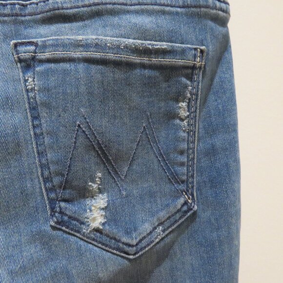 MOTHER High Waisted Looker Jeans in Doodling Damsel - Size US 27 - Picture 13 of 15
